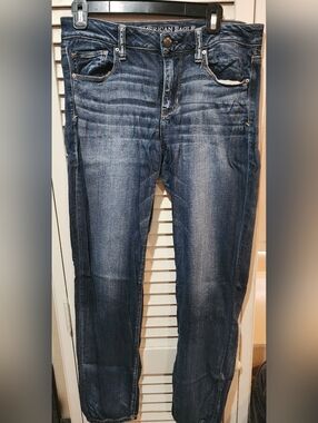 American Eagle Outfitters Blue Faded Denim Jeans Size 10